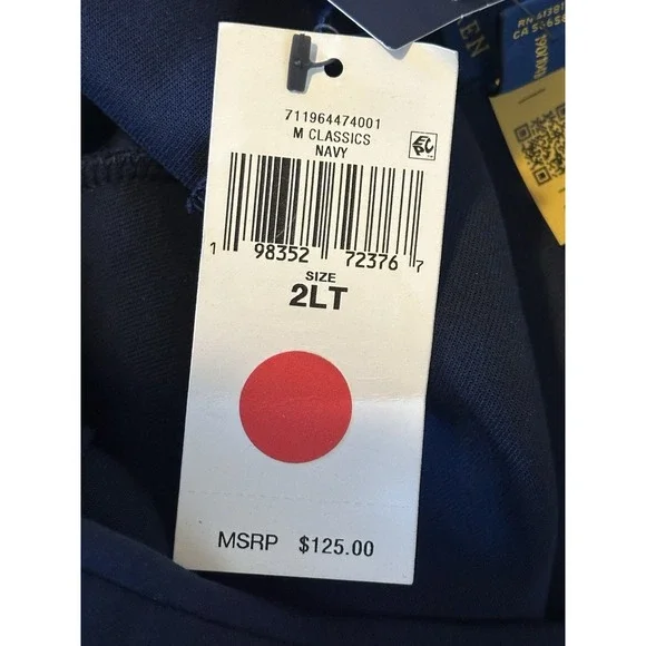 NWT POLO Ralph Lauren Navy Logo Double-Knit 12" Inseam Shorts Multi PonyXXL T - Picture 9 of 13